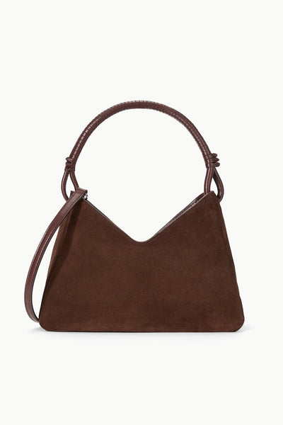 VALERIE SHOULDER BAG - MAHOGANY SUEDE