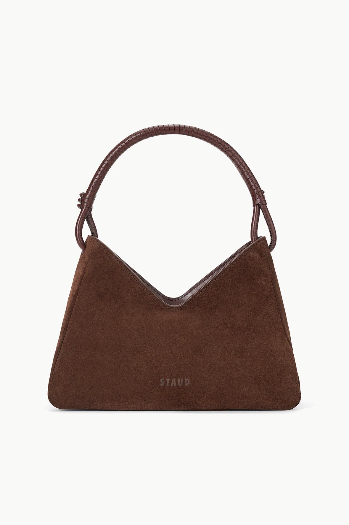 VALERIE SHOULDER BAG - MAHOGANY SUEDE