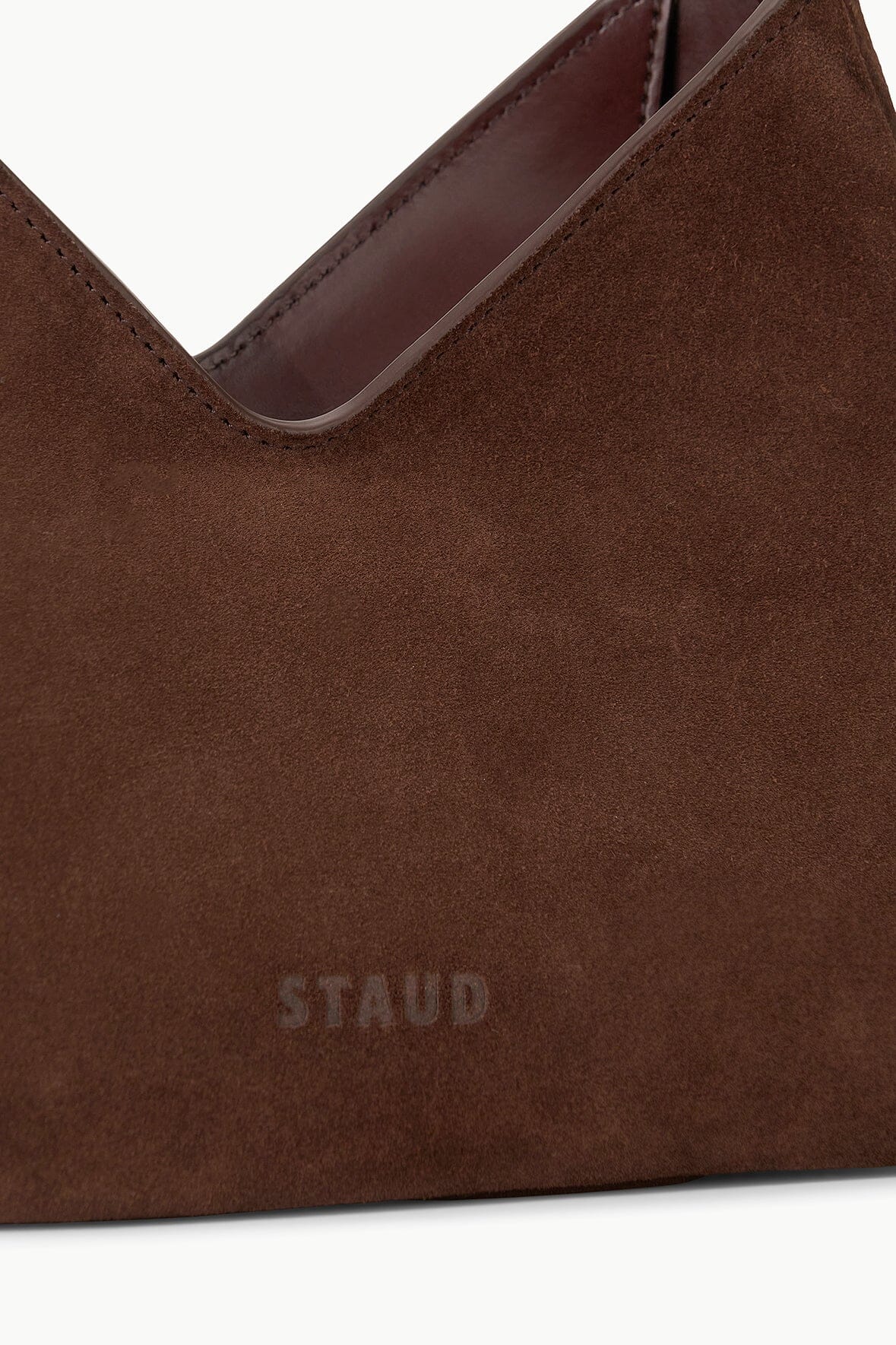 VALERIE SHOULDER BAG - MAHOGANY SUEDE