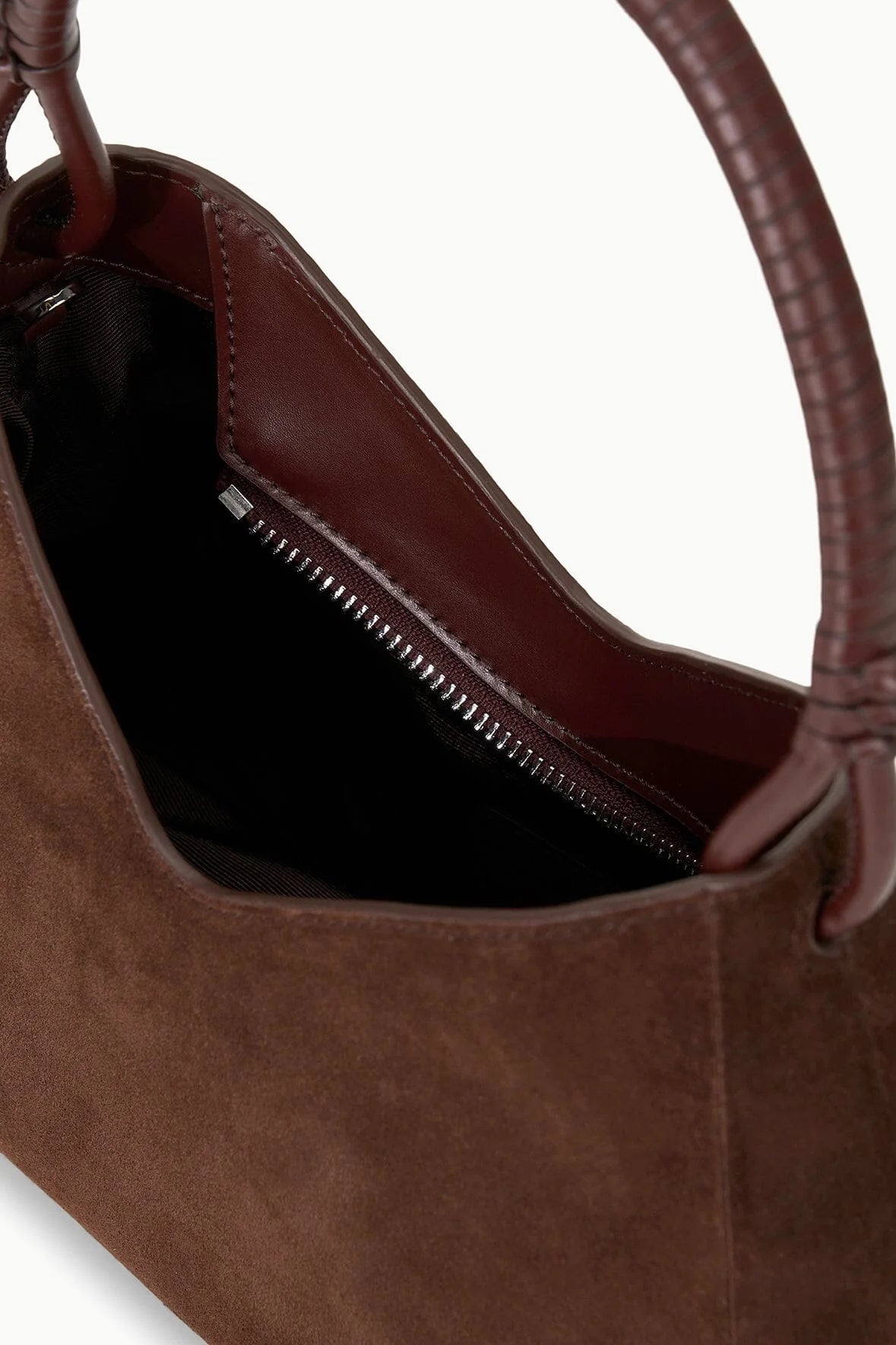 VALERIE SHOULDER BAG - MAHOGANY SUEDE