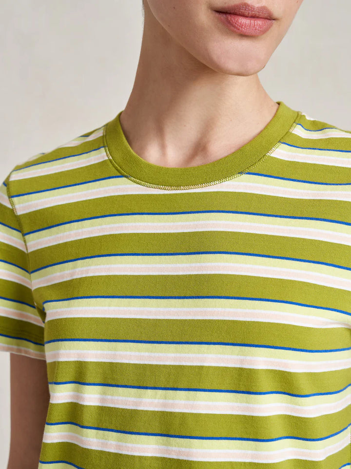 Striped Molly Tee - Pistachio