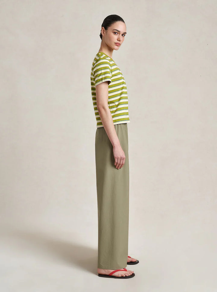 Striped Molly Tee - Pistachio