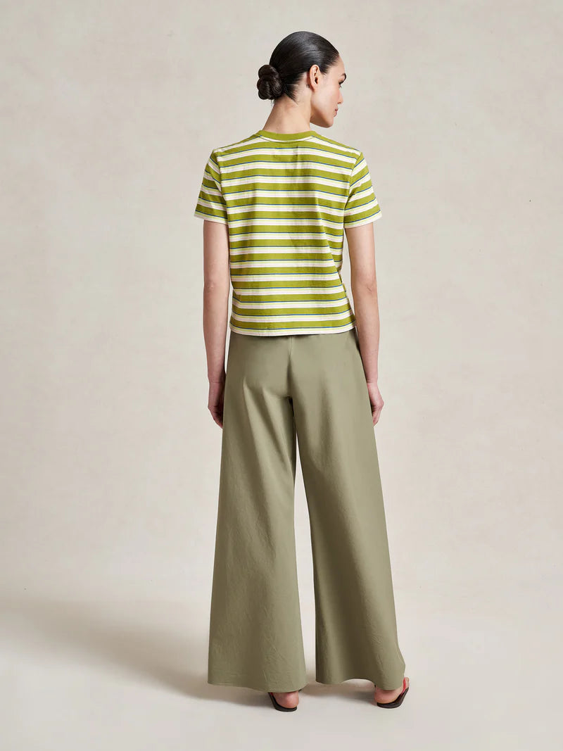 Striped Molly Tee - Pistachio