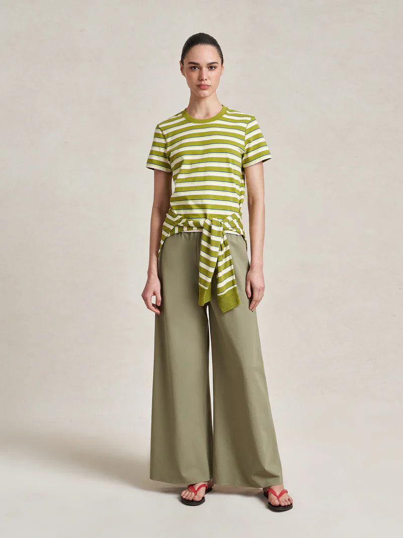 Striped Molly Tee - Pistachio