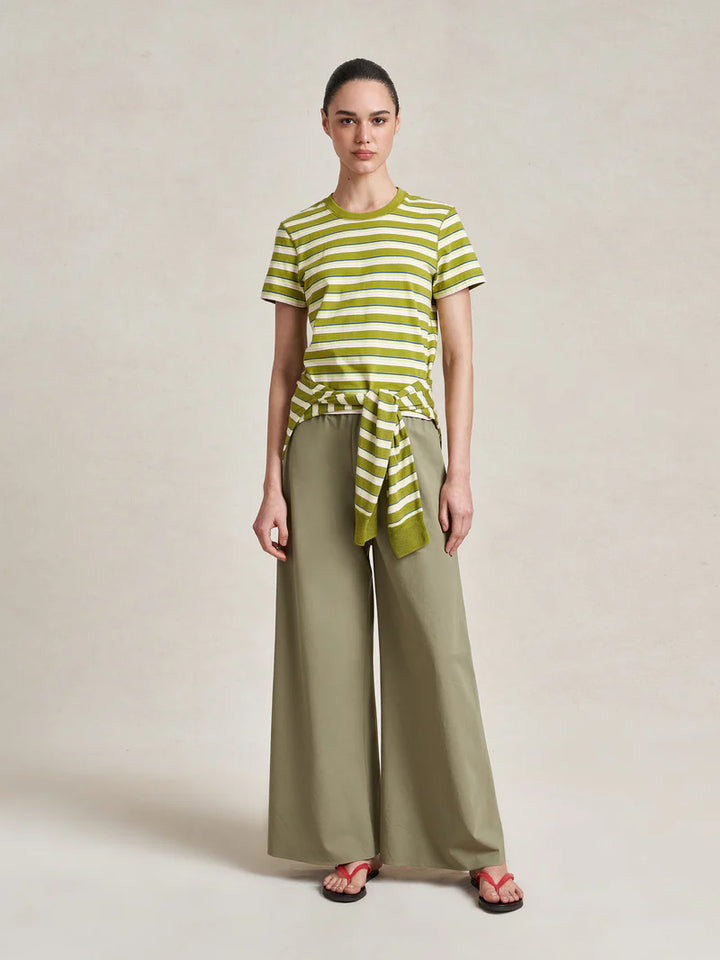 Striped Molly Tee - Pistachio