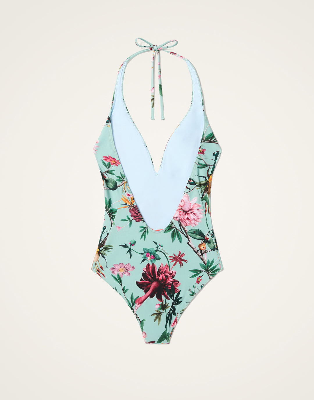 Sexy Swimsuit - Zooflora Mini Light Blue in Lycra