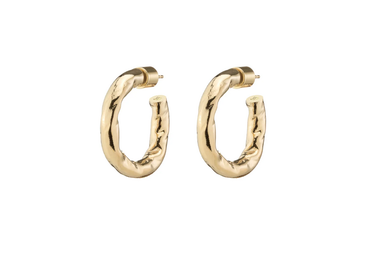 Hailey Huggies - 10K Yellow Gold Plated Brass