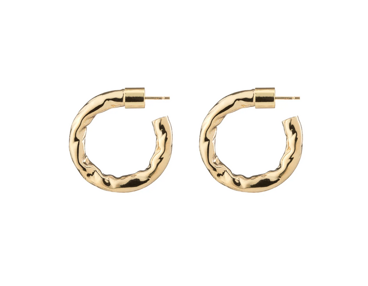 Hailey Huggies - 10K Yellow Gold Plated Brass