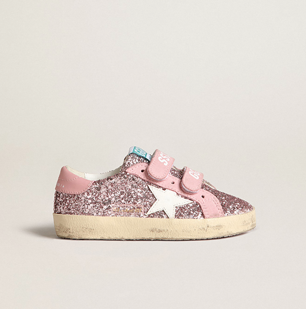 Toddler/Kids Old School Sneaker - Lilac Glitter