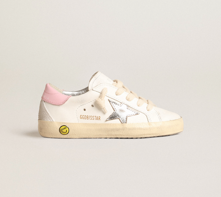 Kid's Superstar Sneaker - White/Pink/Silver