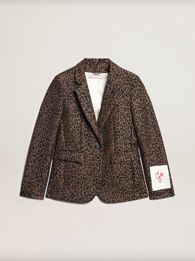 Single-breasted Blazer - Leopard