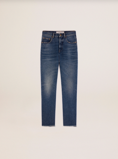 Cropped Flared Jeans - Medium Wash