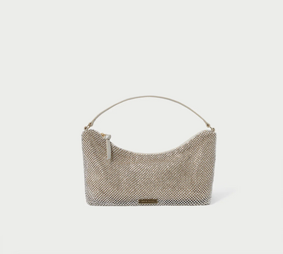 Cam Diamanté Baguette Bag - Gold