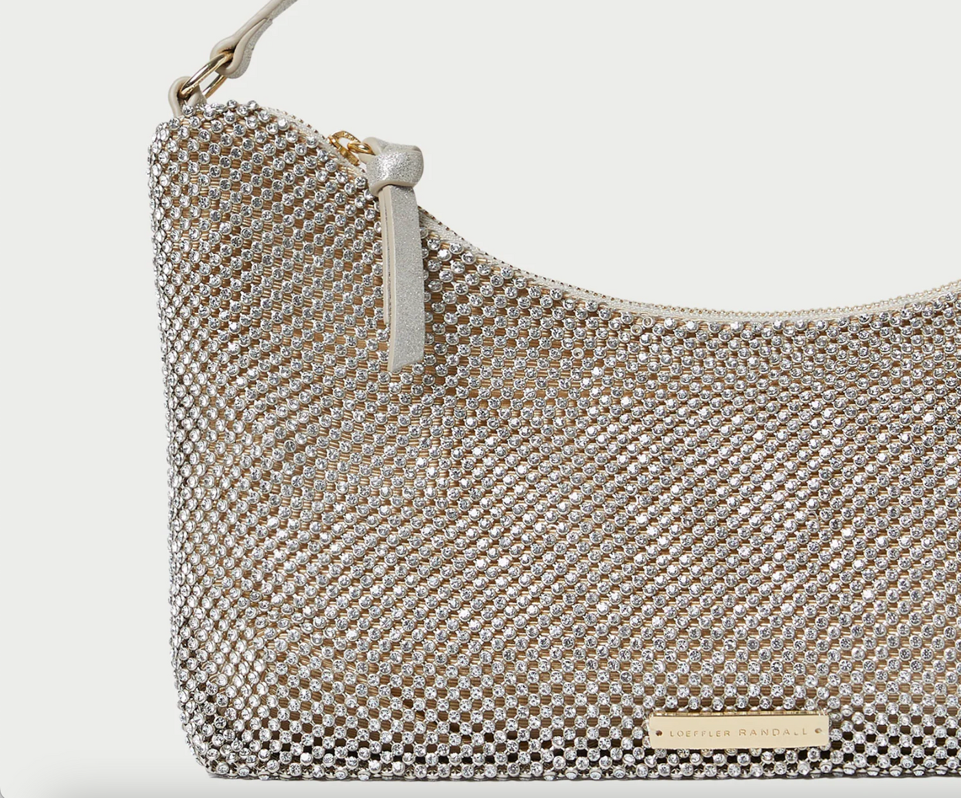 Cam Diamanté Baguette Bag - Gold