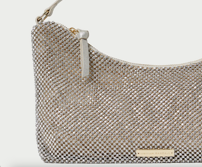 Cam Diamanté Baguette Bag - Gold