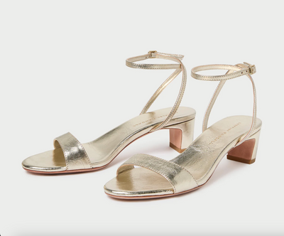 Alice Leather Sandal - Champagne