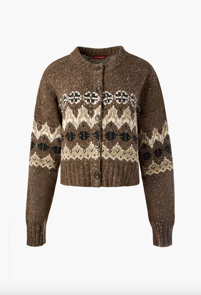 CAMMIE SWEATER - Oak Moss Fairisle