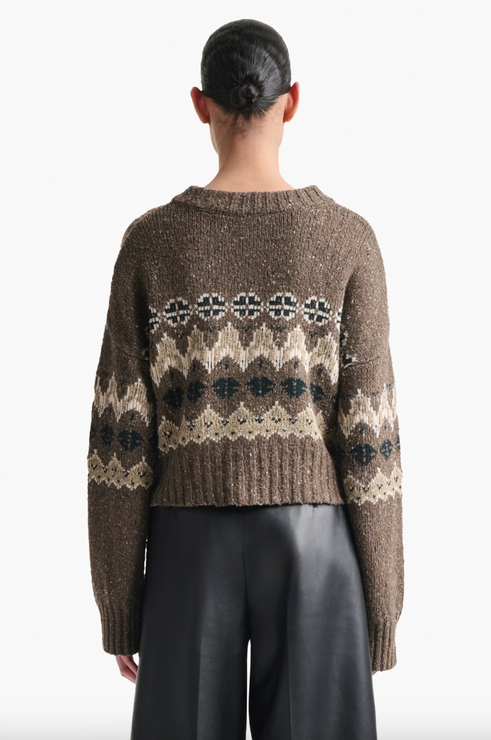 CAMMIE SWEATER - Oak Moss Fairisle