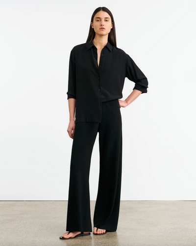 MARLOW WIDE LEG PANT - Black
