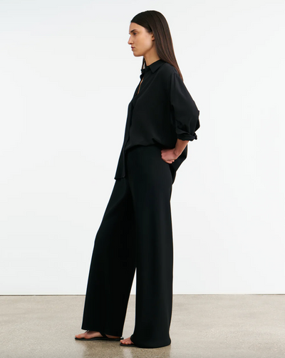 MARLOW WIDE LEG PANT - Black