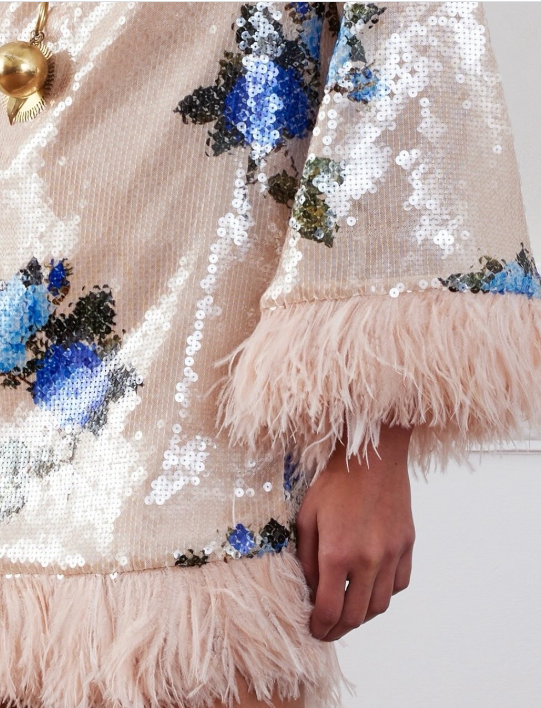 Stevie Sequin Mini Dress - Blue Multi