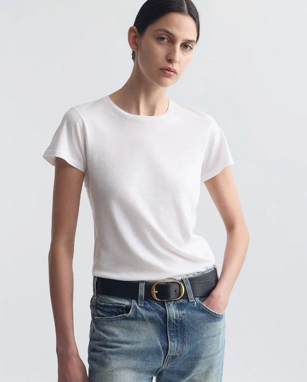Lana Crewneck tee - White