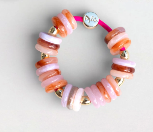 Hair Tie Bracelet – Garden Party Peonies
