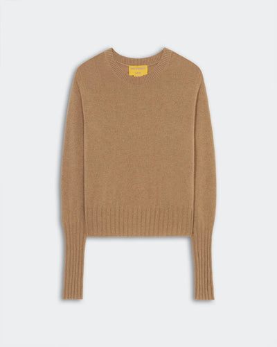 Shrunken Crew Sweater - Almond