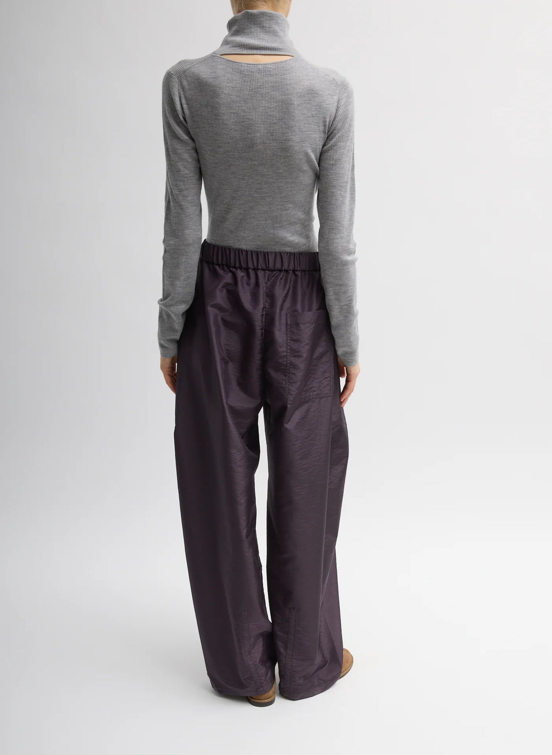 Crispy Nylon Winslow Pant - Eggplant