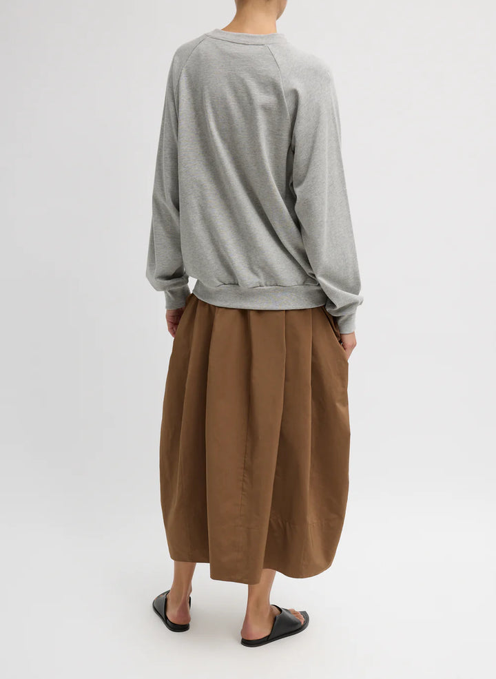 Nylon Lantern Skirt - Mocha
