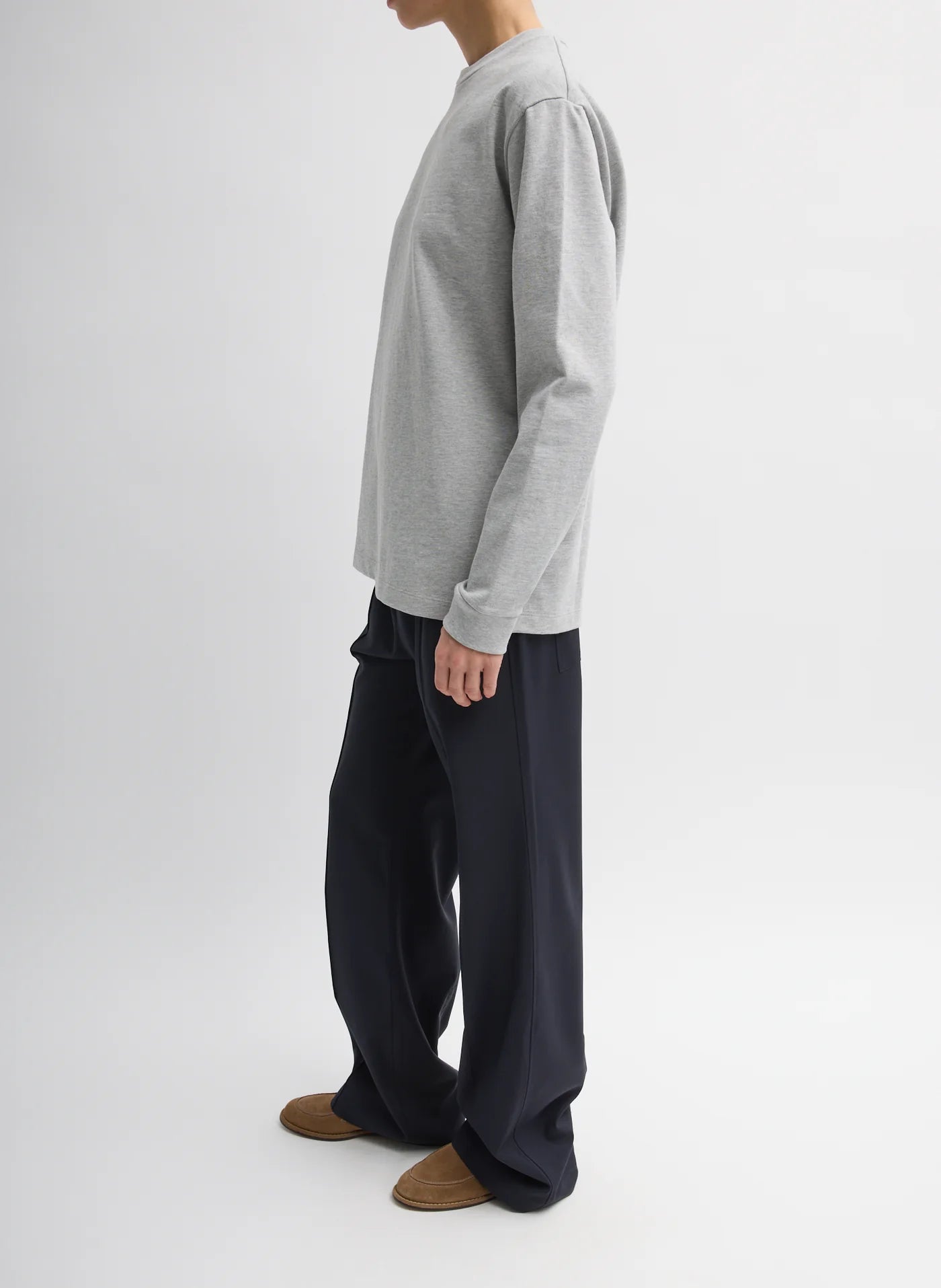 Tropical Wool Scottie Jogger - Navy