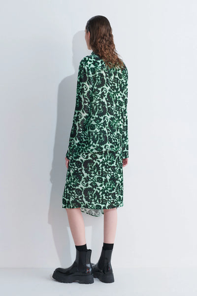 Tehli Fluid Button Down Blouse - Camelia Mint