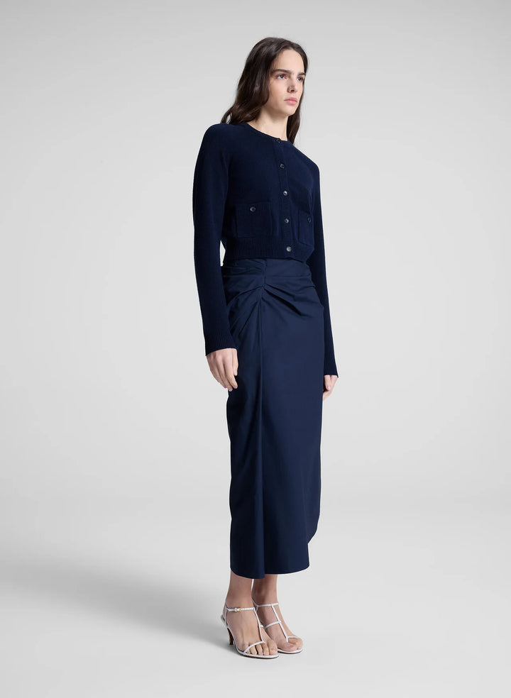 Tessa Midi Skirt - Deep Navy