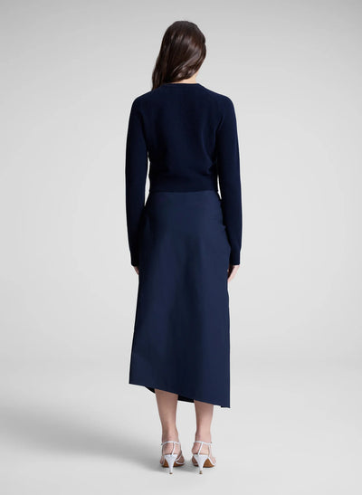 Tessa Midi Skirt - Deep Navy