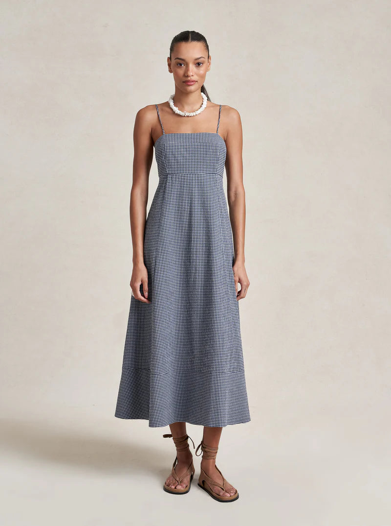 Thay Dress in Midnight & White Gingham