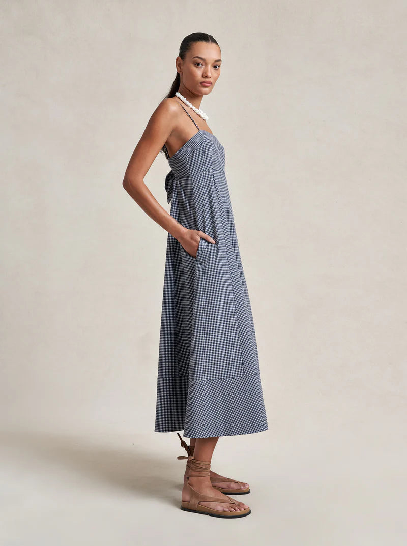 Thay Dress in Midnight & White Gingham