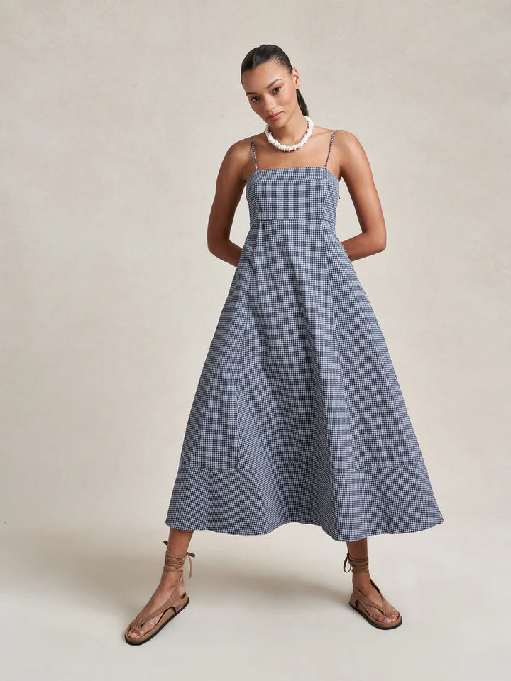Thay Dress in Midnight & White Gingham