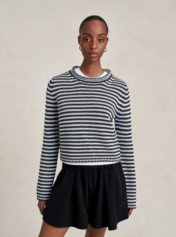 Striped Maraina Sweater - Brown/Blue