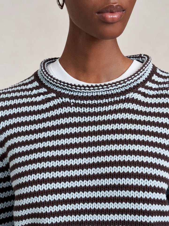 Striped Maraina Sweater - Brown/Blue