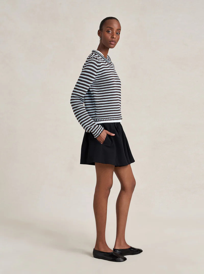 Striped Maraina Sweater - Brown/Blue