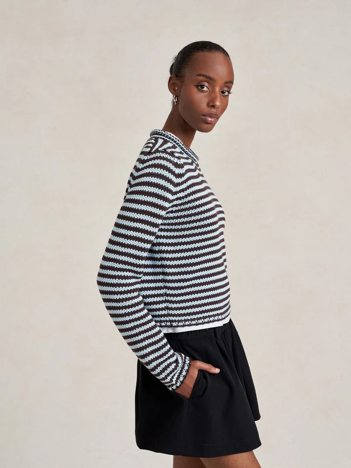 Striped Maraina Sweater - Brown/Blue