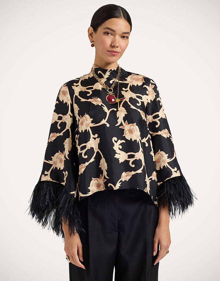 Make An Exit Top -  Buttercup Black