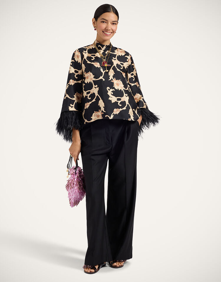 Make An Exit Top -  Buttercup Black