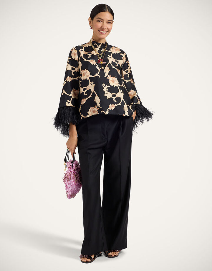 Make An Exit Top -  Buttercup Black