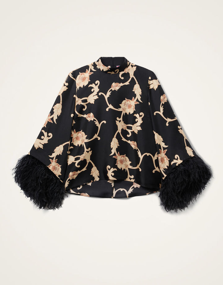 Make An Exit Top -  Buttercup Black