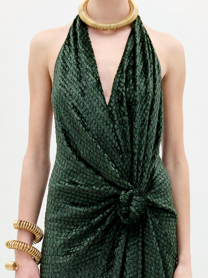 Torgiano Dress - Hunter Green