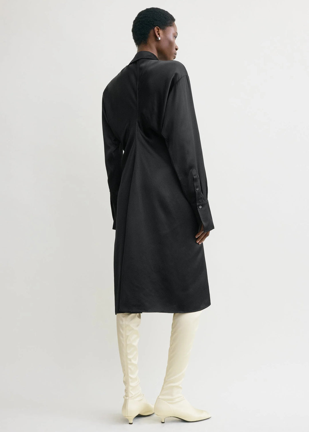 SLOUCH SHIRTDRESS - Black