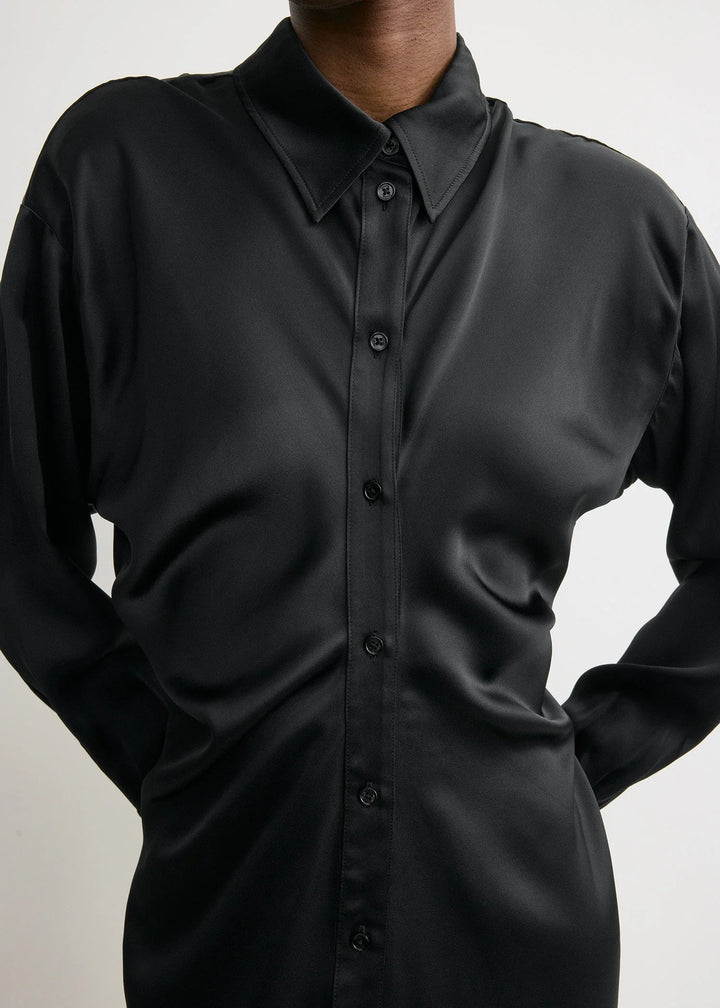 SLOUCH SHIRTDRESS - Black
