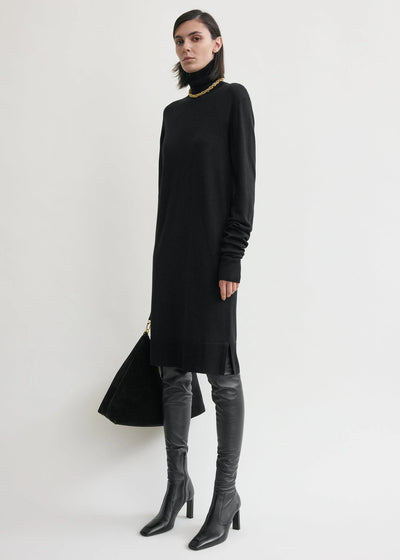 Turtleneck dress - Black