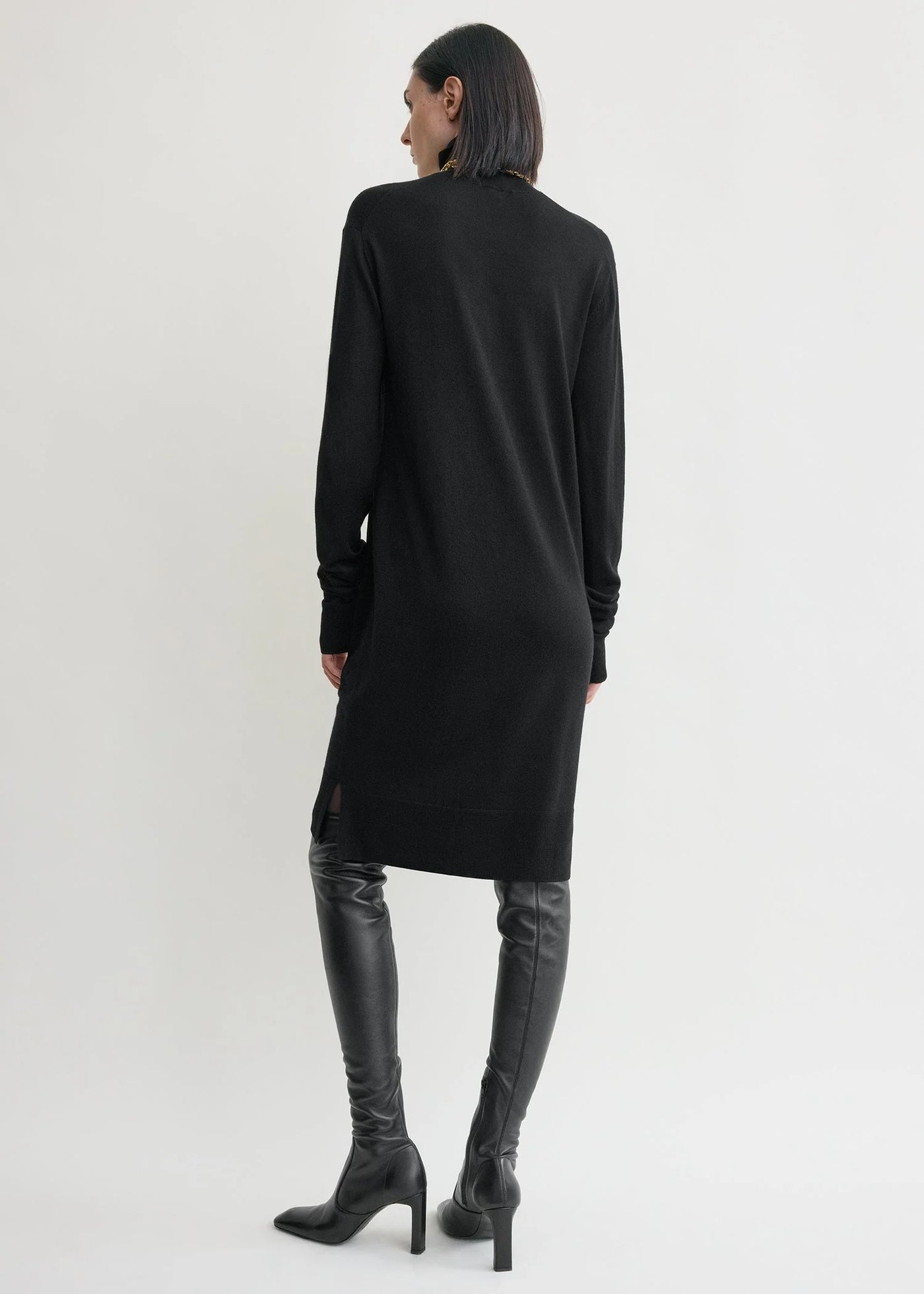Turtleneck dress - Black
